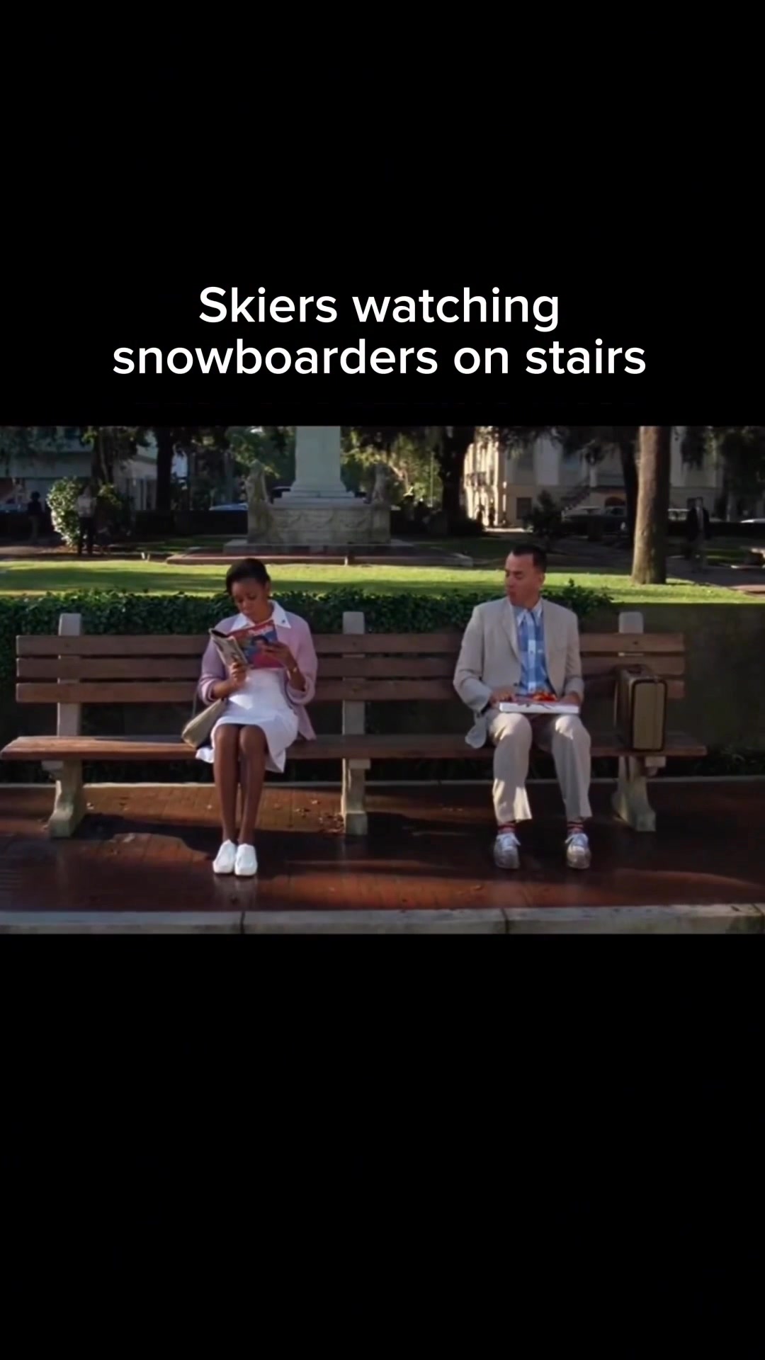 The skier boot envy is legit ⛷️ 👀 🏂 Follow @imlukesnow for more relatable ski vids.