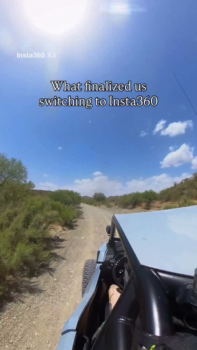 What finalized our decision to switch to @insta360 
Super impressed with these cameras and can’t wait to see what the X5 that we just got at the Sand Show will look like!