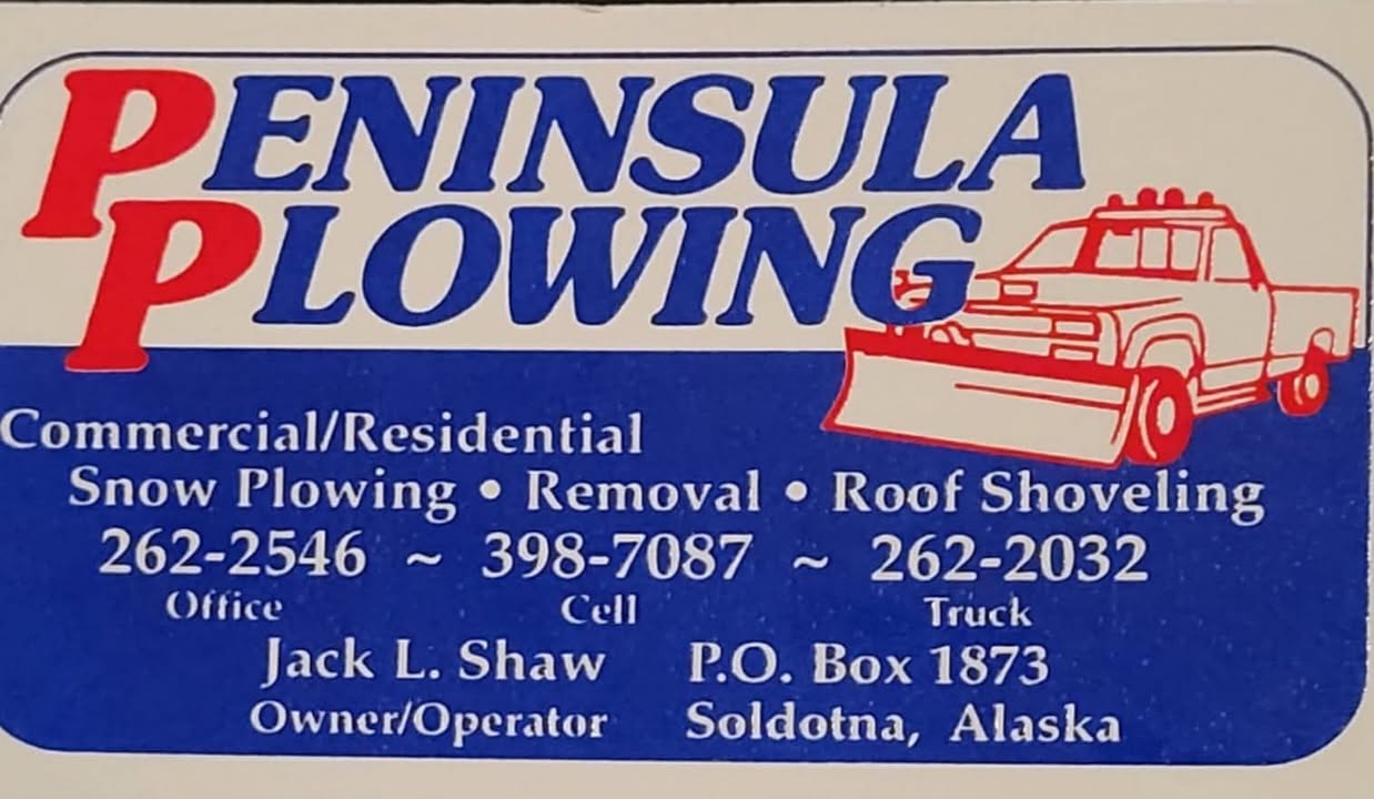 Peninsula Plowing continues their support of Iron Dog Team 22 Covault/Johnson.  Thank you very much to the Shaw's!
