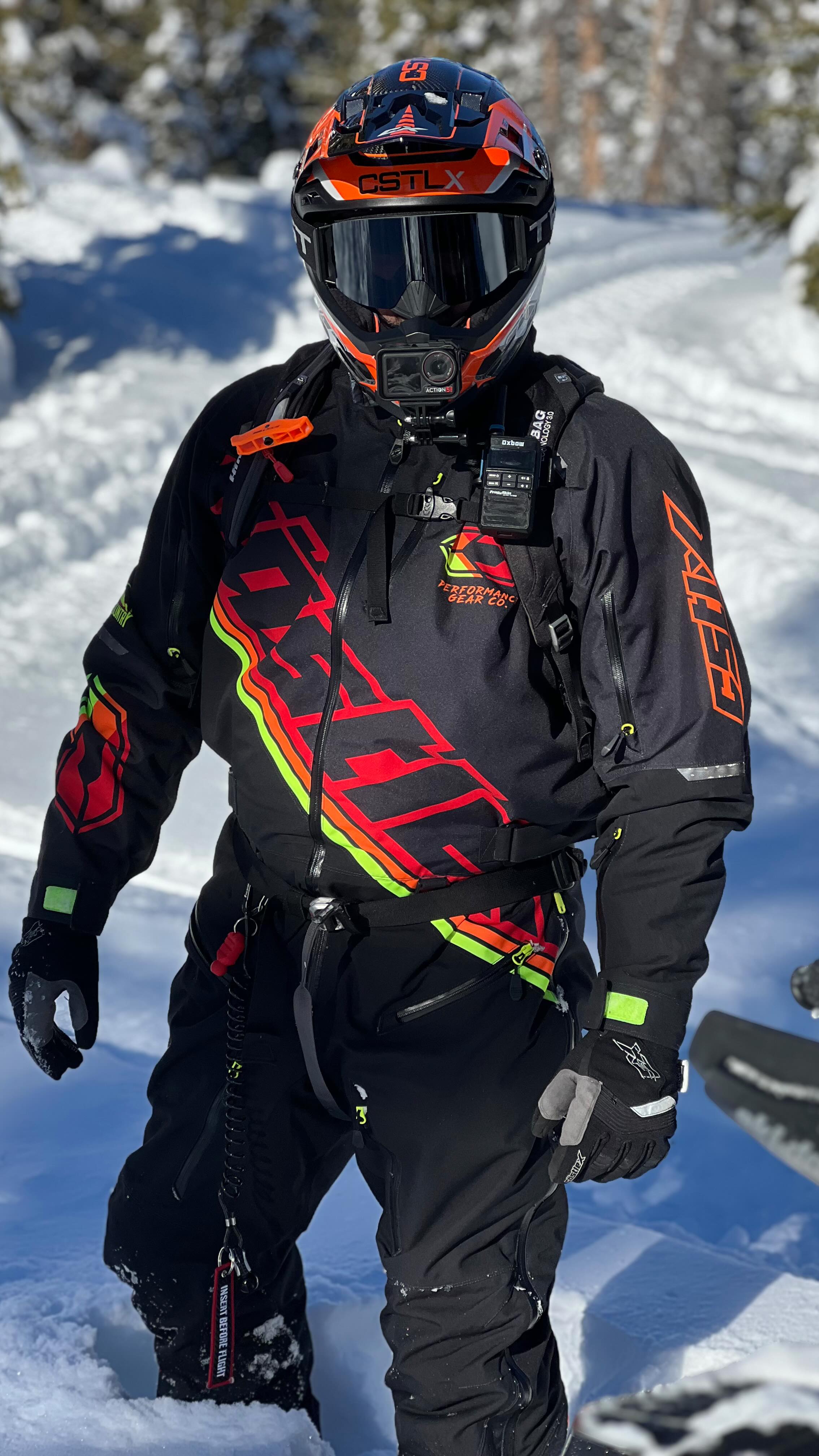 Feeling gangster in this years Fuze mono from @castlexgear This kit is on point and by far the most comfortable I’ve ever been on the snow! #sledder #snowmobiling #backcountryteam #castlexgear #castlex
