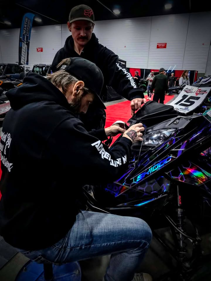 🔥 DAY 1 IS IN THE BOOKS… AND WHAT A DAY! 🔥

We shook some babies, kissed some hands, and had an absolute BLAST at the Adrenaline Ink Show & Shine at the Alberta Powersports Show at the Edmonton Expo Centre! 🤘🏁

Huge THANK YOU to everyone who swung by the booth, said hi, checked out the builds, talked sleds, and helped make Day 1 one hell of a good time. The energy was unreal, and we're just getting started! 🙌

💥 WE'RE BACK TODAY AT 10 AM! 💥

We're wrapping ONE MORE SLED live at the booth, we've still got a TON of prizes to give away, and you've still got a shot at taking something awesome home!

🎁 WHAT THE SLED?! 🎁
Think you know what's hiding inside the tunnel bag? Make your guess and you could WIN! The more obscure your guess, the BIGGER the prize could be. 😈

Come cast your vote, check out the builds, meet the crew, and try your luck. You never know what you might walk away with!

📍 Edmonton Expo Centre
⏰ Doors open at 10 AM

If you missed us yesterday, today's your chance. If you were there yesterday, you already know what's up! 🔥

LET'S MAKE DAY 2 EVEN BIGGER! 🤘
🔥
@albertapowersportshow 
@backcountry.storage.suites
@backusracing 
@tempestoptics 
@gofast_nation 
@shuswapmountainriders 
@shuswapmountainlodge 
@deeplinethrottle 
@ckmemorialsociety 
@tbracing_performance 
@bionicbabelifestyle 
🔥 
#AdrenalineInk #ShowAndShine #AlbertaPowersportsShow #EdmontonExpo #SledWraps #SnowmobileLife #Powersports #WhatTheSled