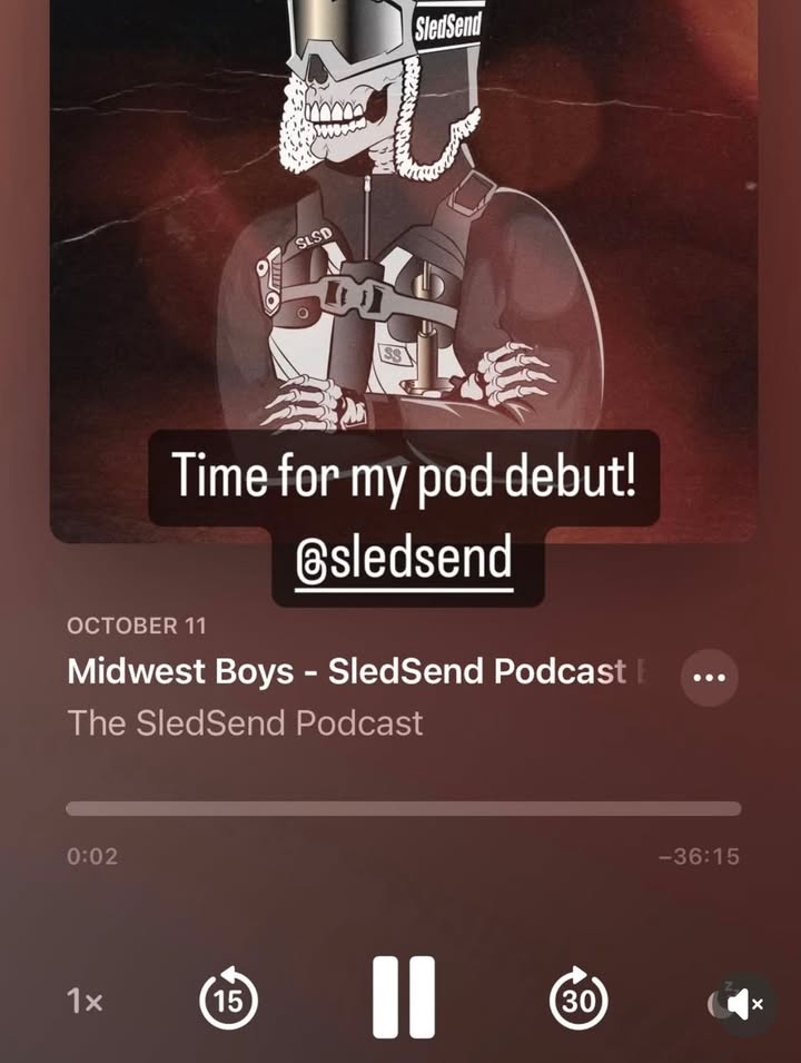 2 years ago I got to make an appearance on the SledSend podcast. So grateful for all of the opportunities that being a part of the #sledsend #brotherhood has brought me!
