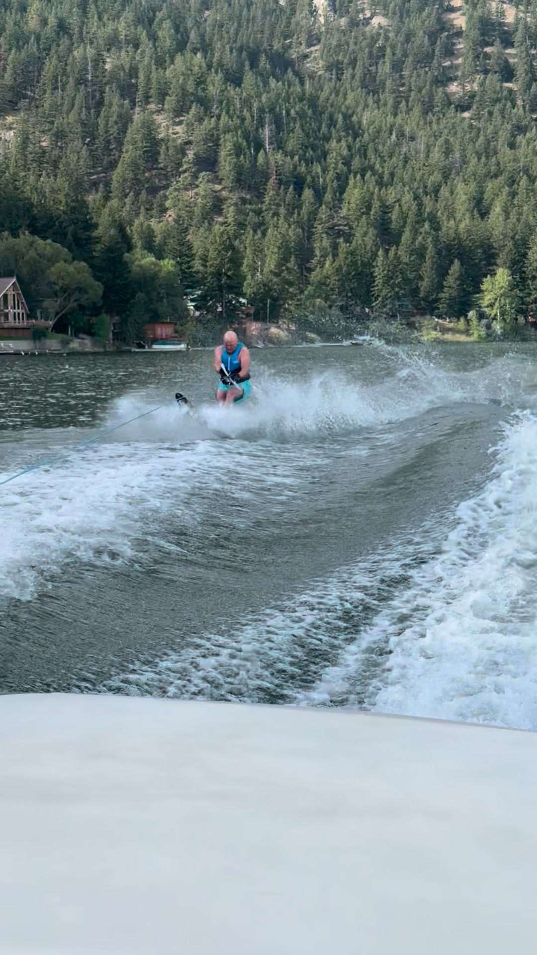 Haven’t done this in a long time!  Almost 58 and getting it done!! #slolomskiHolter Lake, Mt