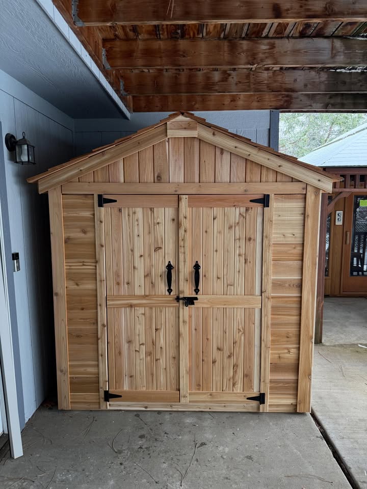 First time building cedar shed, turned out very nice really enjoyed building this.