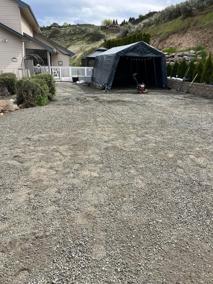 Gravel placement for a valued customer