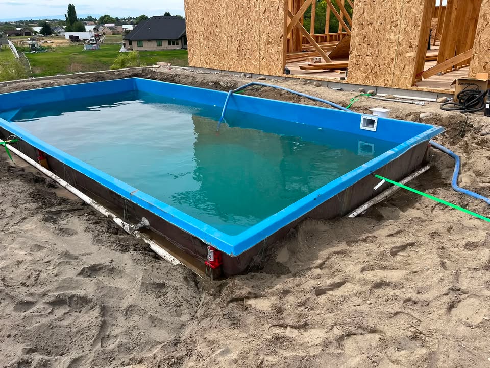 Pool install in the works ! Moses Lake