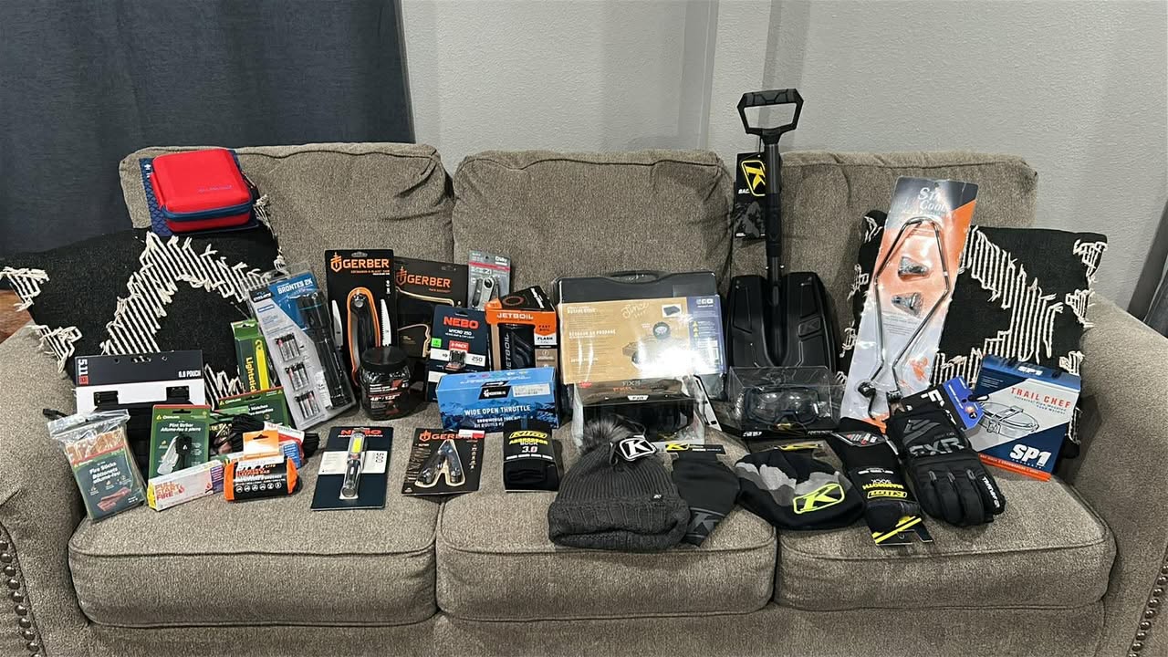 🎟️ RAFFLE RIDE IS ON — AND LOOK AT THESE PRIZES! 🎟️

Don’t put those sleds away yet…
Grab a friend and join us for one more ride this weekend!

We’ve got an awesome lineup of raffle items ready to go, including riding gear, survival and trail equipment, accessories, outdoor essentials, and even a firearm grand prize drawing thanks to generous community donors.

This is a great chance to:

✅ Get one more ride in this season
✅ Support your local snowmobile club
✅ Win some gear
✅ Enjoy lunch and good company on the mountain

🍔 Free Lunch: 12–3 PM
🎟️ Raffle Drawings Begin: 3 PM

Come ride, hang out, and take home some amazing prizes.
Let’s finish the season strong together!

❄️ See you at the warm up hut!