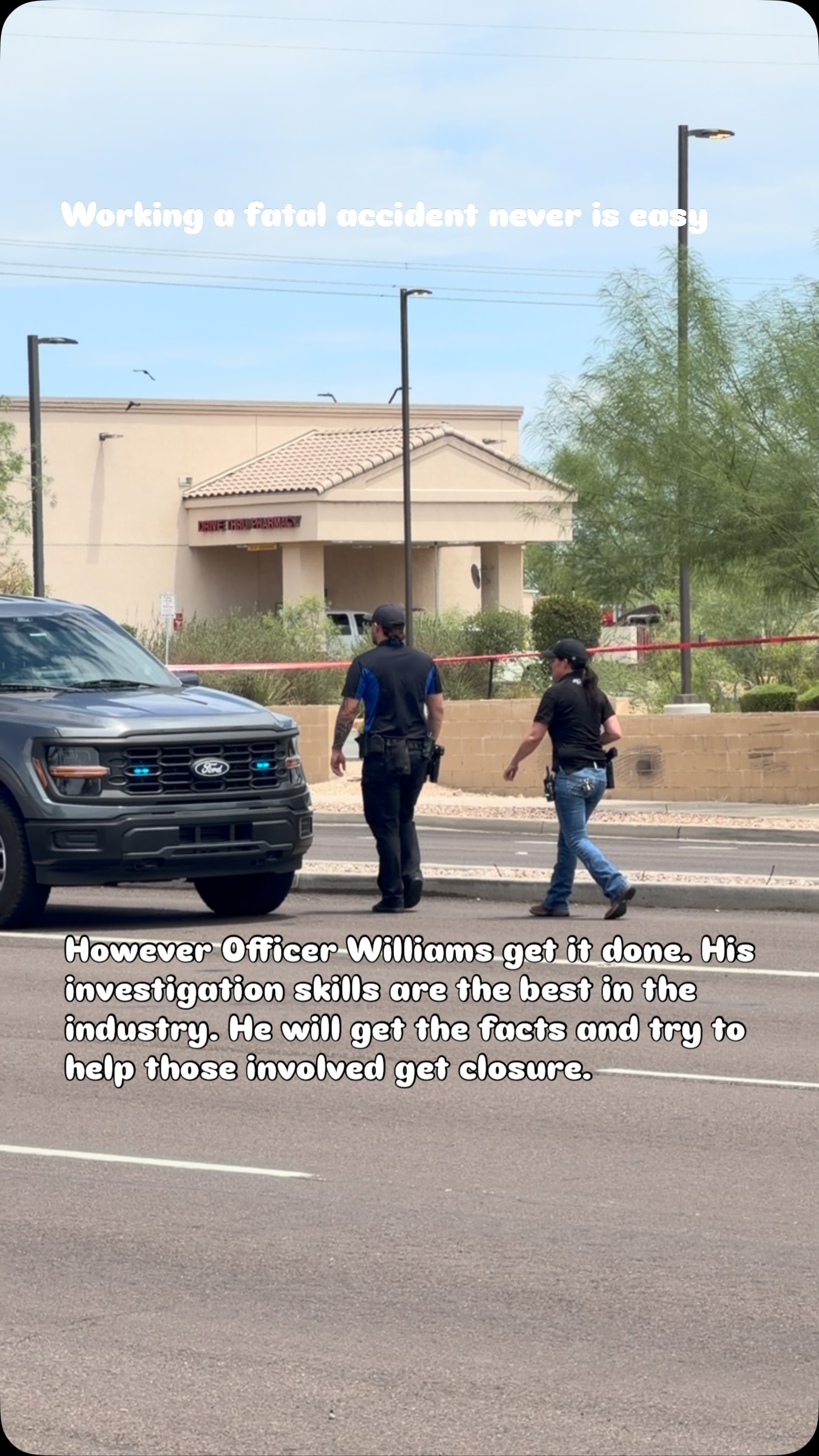 @buckeyeazpd working another fatal today. Please slow down and keep your eyes open. Prayers for the family that lost someone today and the others involved that now have to live with the images and reminders of today. 

#caraccident #fatal #buckeye #police #investigation