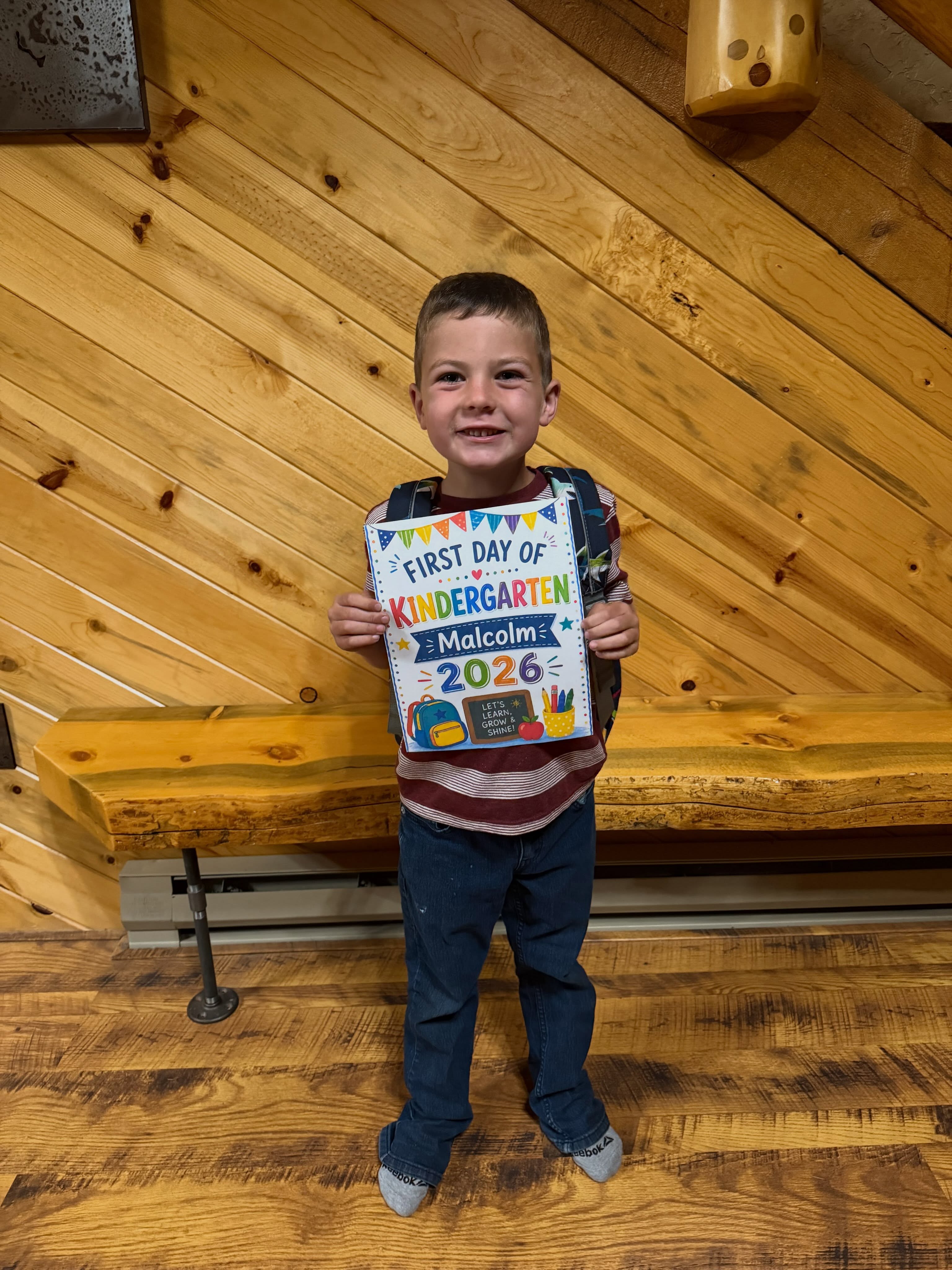 Malcolm’s been counting down the days for some time now, he’s so excited to start this adventure! ✏️