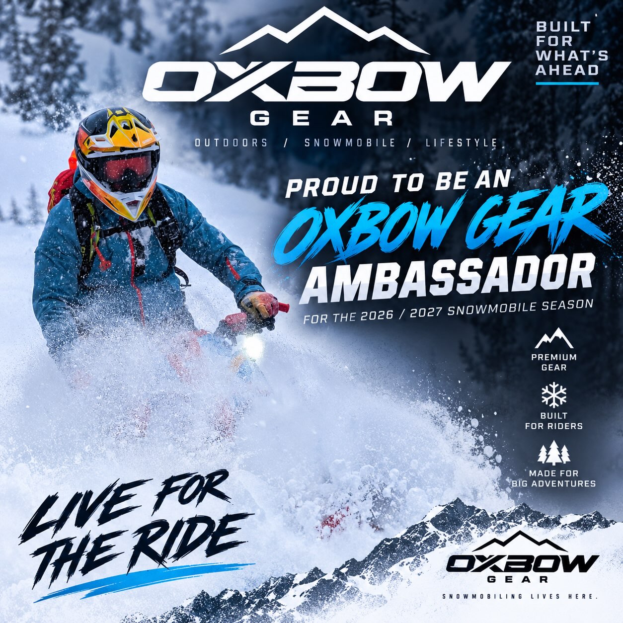 My 3rd year with @oxbowgear as an ambassador, I’m stoked to try the new mini 3.0 radio! They are always improving the game for us riders 🤘