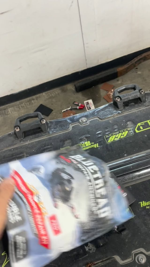 Couldn’t be more stoke about winter coming up! I’ve just received my @gluetread snowmobile repair kit. I’m stoke on promoting this awesome repair kit. 

I’ve been using these products for a year already on some of my sleds off my rental fleet. These patch have slowed down tears and scoff on my snowmobile tracks. Way cheaper than having to replace the track!! Easy peasy repair. Done in about 5 minute! 

Get 10% off this product by ordering with my code in BIO! #gluetread #skidoo #sledding