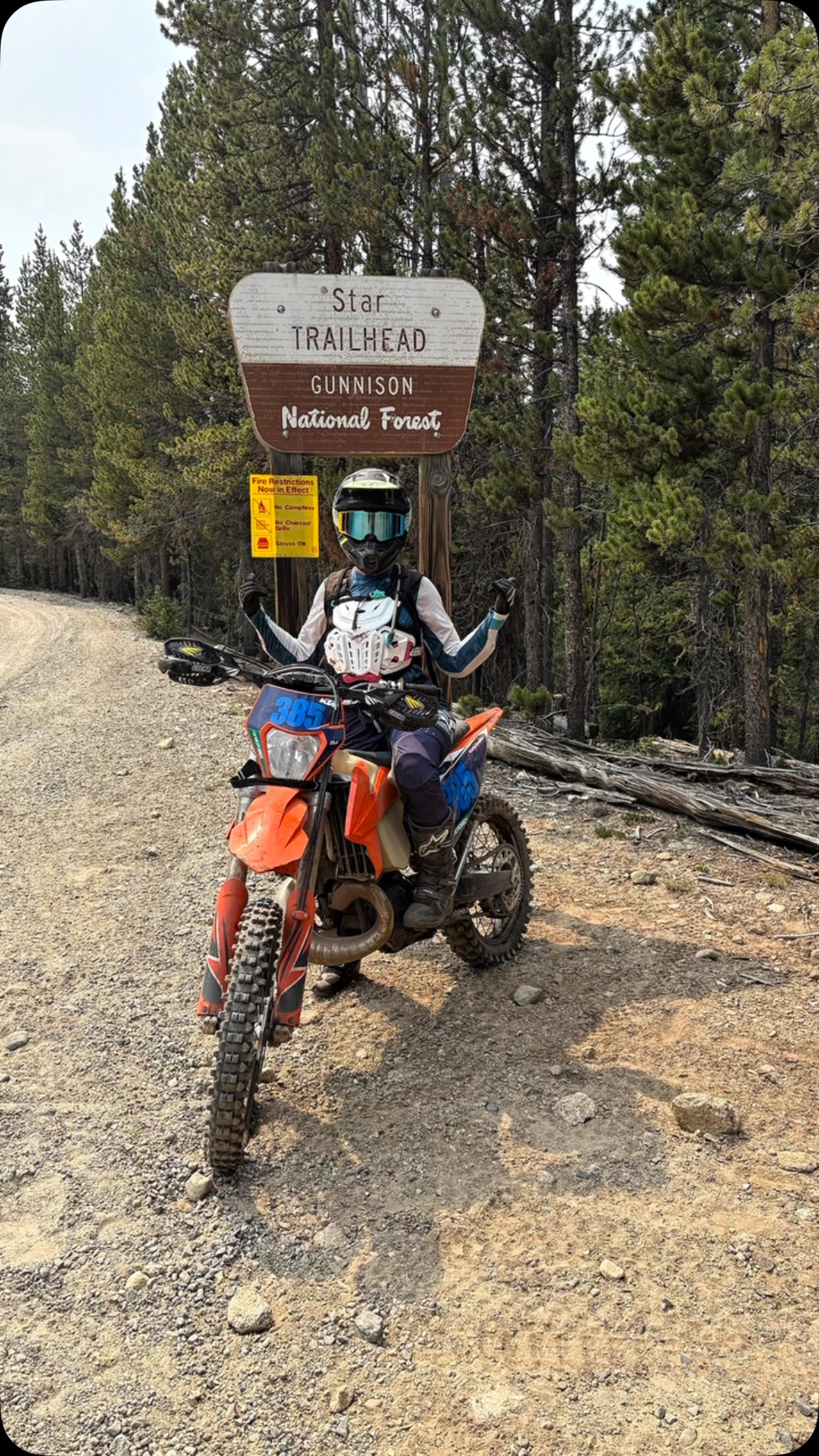 Taylor Park never disappoints! I rode 220 miles over 4 days of some of the best single track in the state! Also I have to shout out @amritakhalsa for absolutely crushing Star Trail (advanced) and improving her riding so much this season 😘 #proud #motolife #braap #colorado #rockymountains