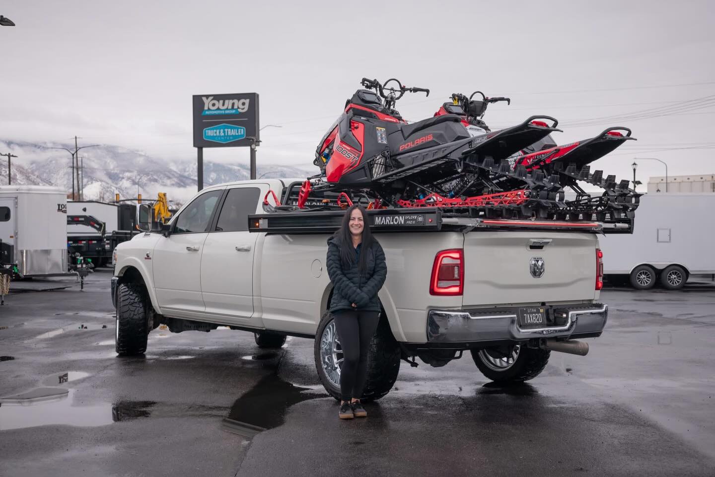Here’s to 2026! ❤️🤍❄️ @arcticfxgraphics @young_powersports @pindperformance @polarissnow @marlon_products @youngtrucktrailer @forceturbos