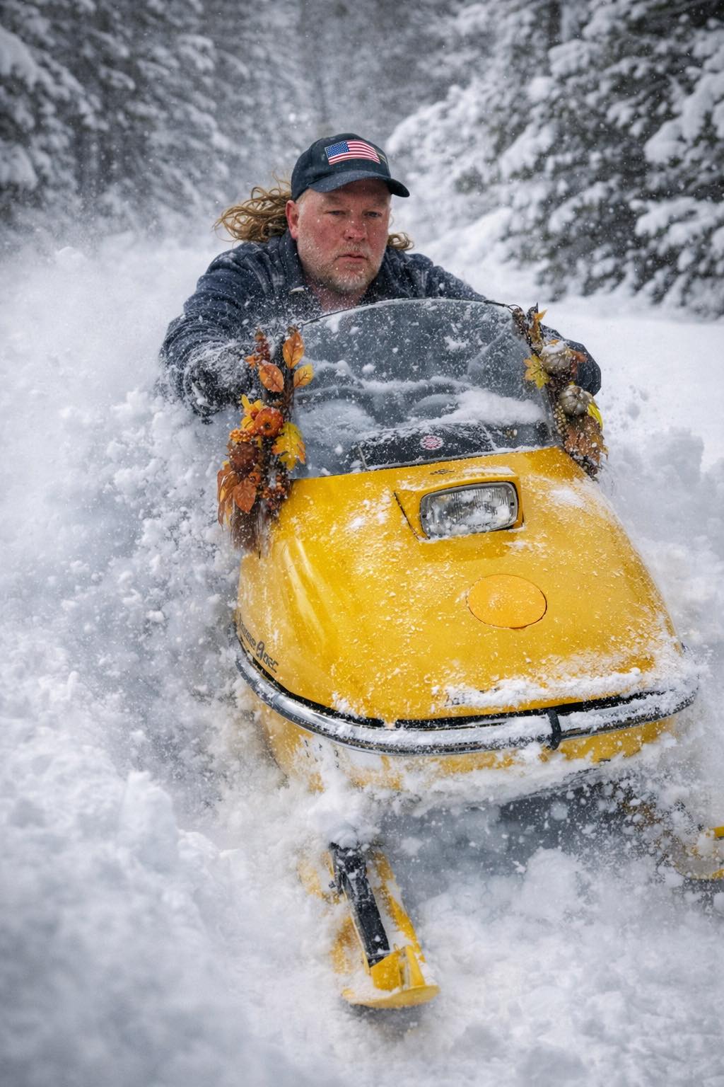 Have fun at the Sled Sicamous vintage ride tomorrow ! If ya see this guy offer up a free haircut and a Jameson!