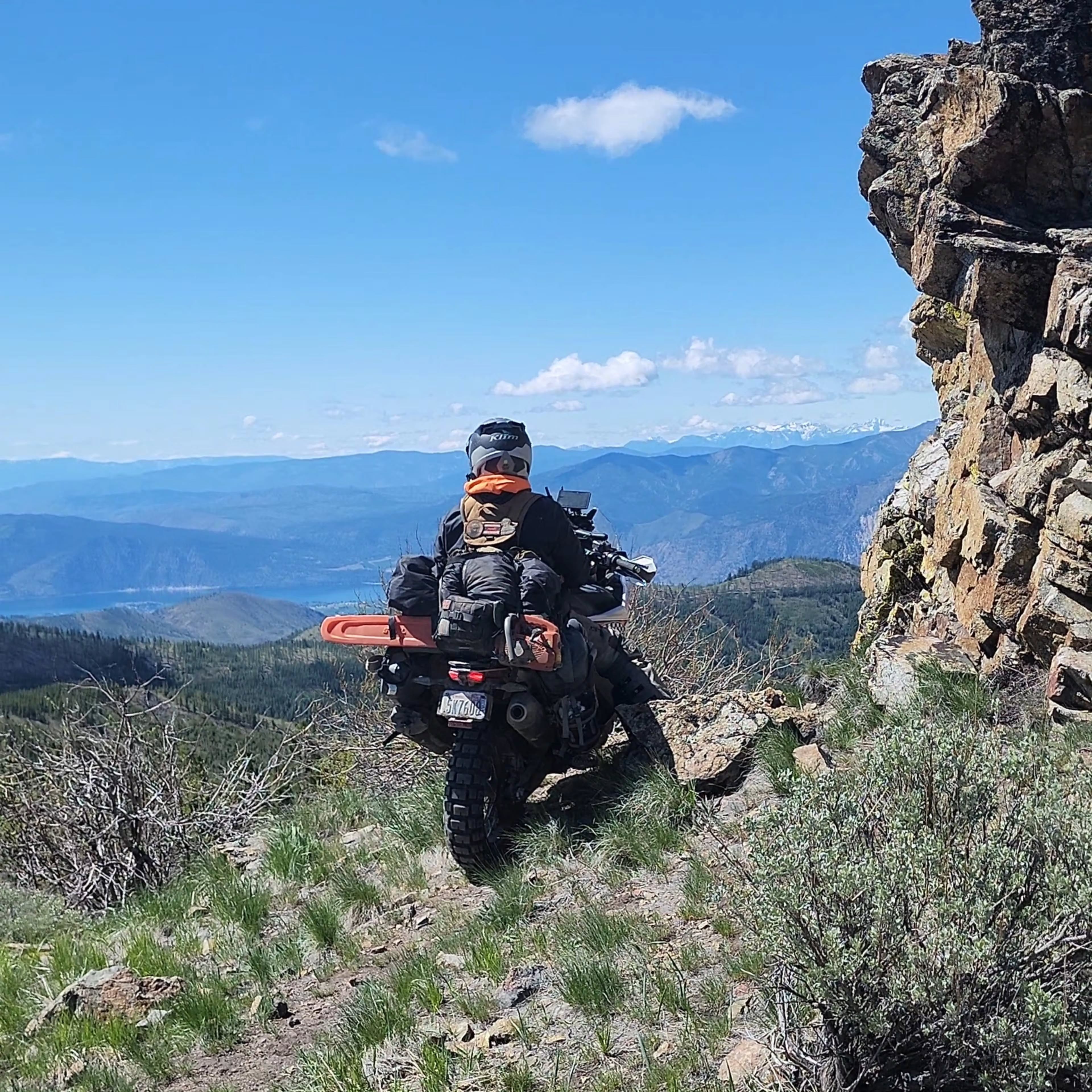 Huge shout out to Cody Wise @washington_riders for loaning me his KTM 890,  without him this trip wouldn’t have been possible. 

My buddy and I spent 3 straight days riding adventure bikes through the Central Cascades. The trip started out cold, snowy, and pretty brutal, but the farther north we pushed, the weather finally broke and turned into blue skies and sunshine.

We camped in some unreal spots, rode through constantly changing terrain, and got to experience some truly amazing scenery along the way. Early season conditions definitely made things interesting, but that’s what made the trip unforgettable.

Already looking forward to the next one. 🤘🏔️🏍️

Also a massive thanks to @moskomoto for the incredible rackless bag setup. Those bags carried all my gear plus the extra tools and equipment needed for clearing some @ridebdr sections this early in the season. Without that setup, I don’t think we would’ve made it to some of the incredible scenery we got to experience.

And @wlfenduro — hands down one of the best vests I’ve ever used. Super rugged, insanely well thought out, and fully customizable. I’ve been running this vest for a couple years now, and despite putting it through plenty of abuse, it hasn’t skipped a beat.

#pnwoutdoors 
#wabdr 
#ktmracing 
#wlfenduro 
#ktm890adventure