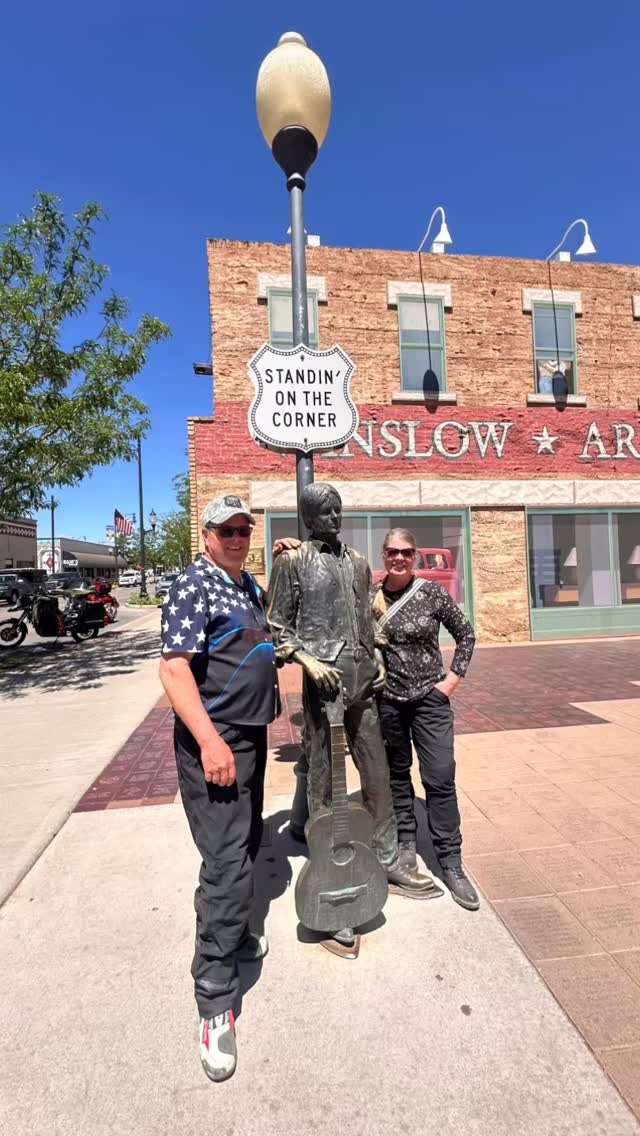 Standing on the corner in Winslow Az.