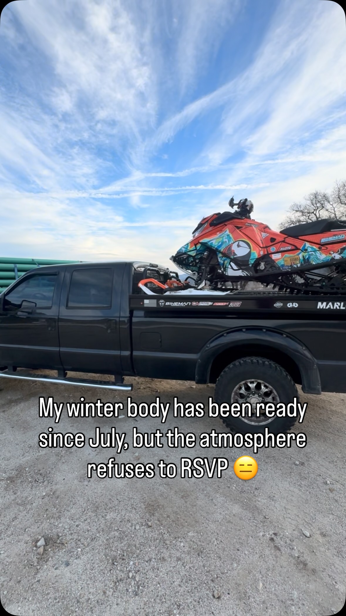 Anyone else counting down the Fridays until snow arrives? I’m looking at 7 - 8 more and then it’s game on! 

#TrailToWater #RideLikeAPro #JoinThe21stCentury #PnwPowderPuffin #Snowmobile

@Marlon_products 
@ArcticFXGraphics 
@tempestOptics
@bikemanperformance_snow 

@klotz1959
@caproskis 
@AltitudeSickness_911

@vo_gloves 
@backwoodsbmp

@fluxcreatine 
@EvansWaterless
@artworkbysierrawinter 
@pureadrenalinesnow 
@skidoo