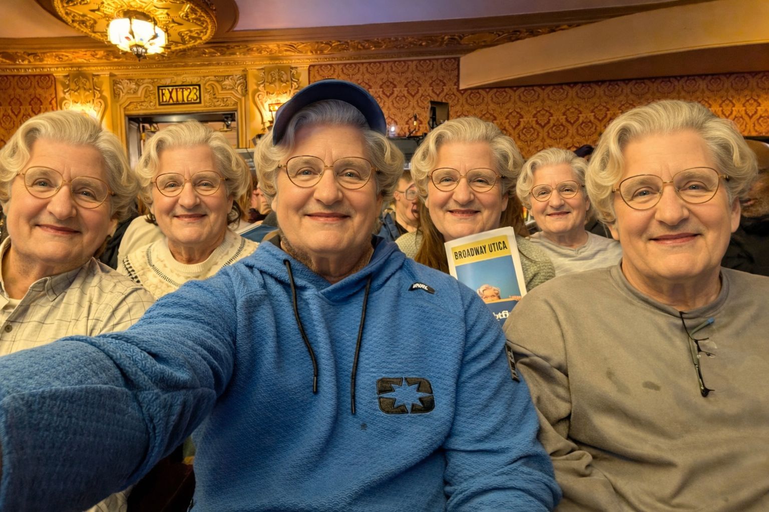 Took the fam to see Mrs Doubtfire tonight for moms birthday.