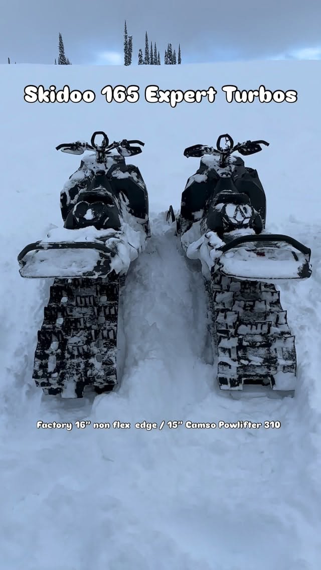 Camso Powlifter 310 Head to head comparison #2 

#camsotracks #sponsoredathlete #skidooexpert850turbo #snowmobiletracks