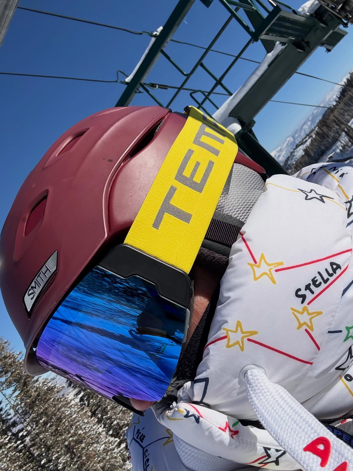 Hands down the best heated ski goggles on the market and will never fog even on the wettest days.  Easy to change the lense based on light condition and you can also change the band if your like me and want it to match your outfit! #tempestoptics #heatedgoggles #thedeervalleydifference