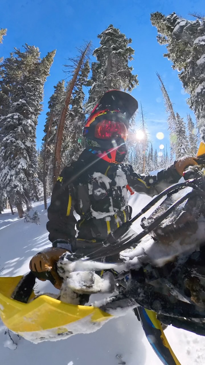 Whoever said money cant buy happiness must have bought golf clubs instead of a snowbike🤘🏻 Who else is counting down the days until winter?!🙋‍♂️❄️❄️❄️ #prayforpow #braap #snowbike #rockymountains #timbersled