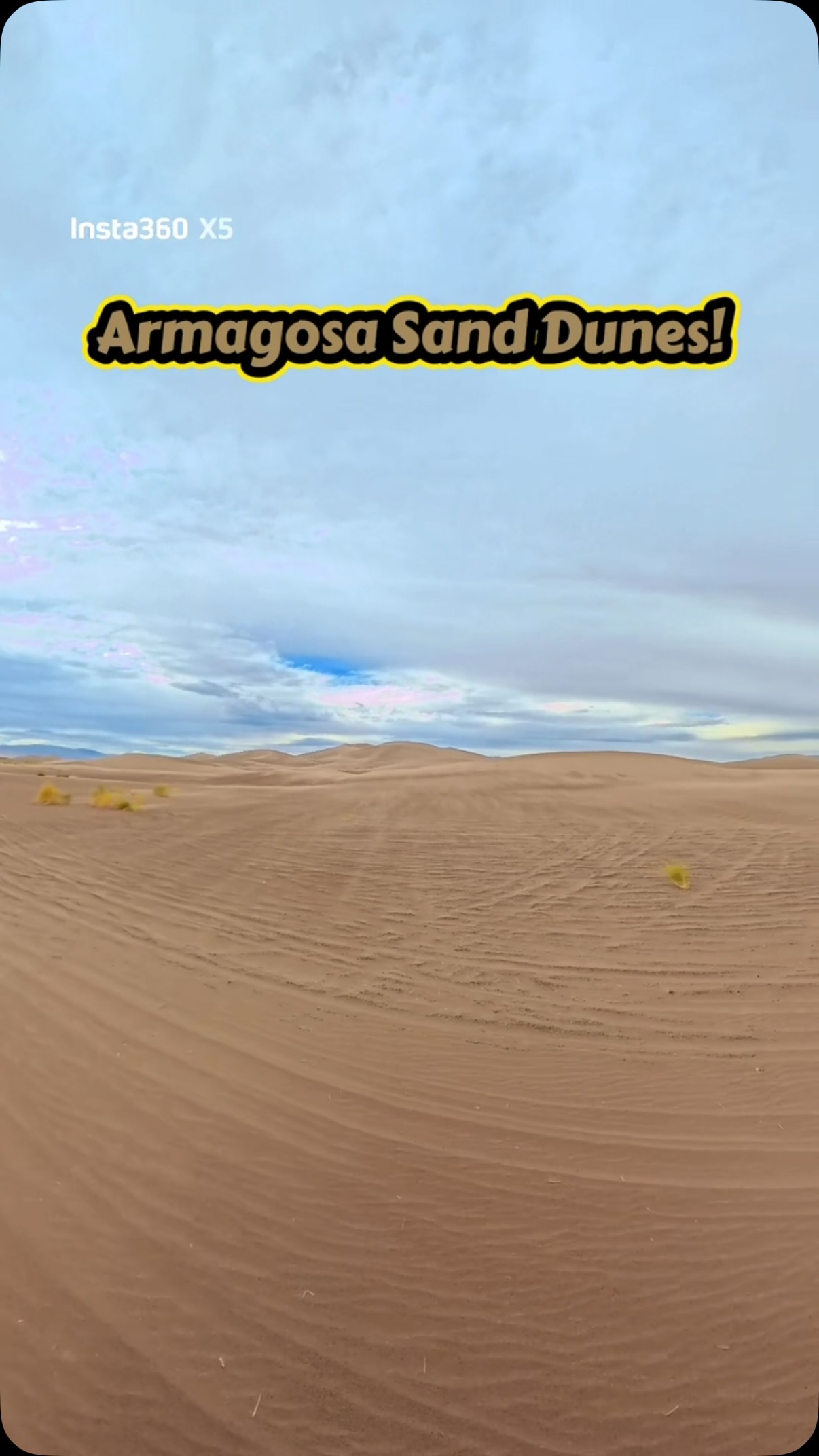 Teaser of Armagosa Dunes from Pahrump to Beatty Nevada