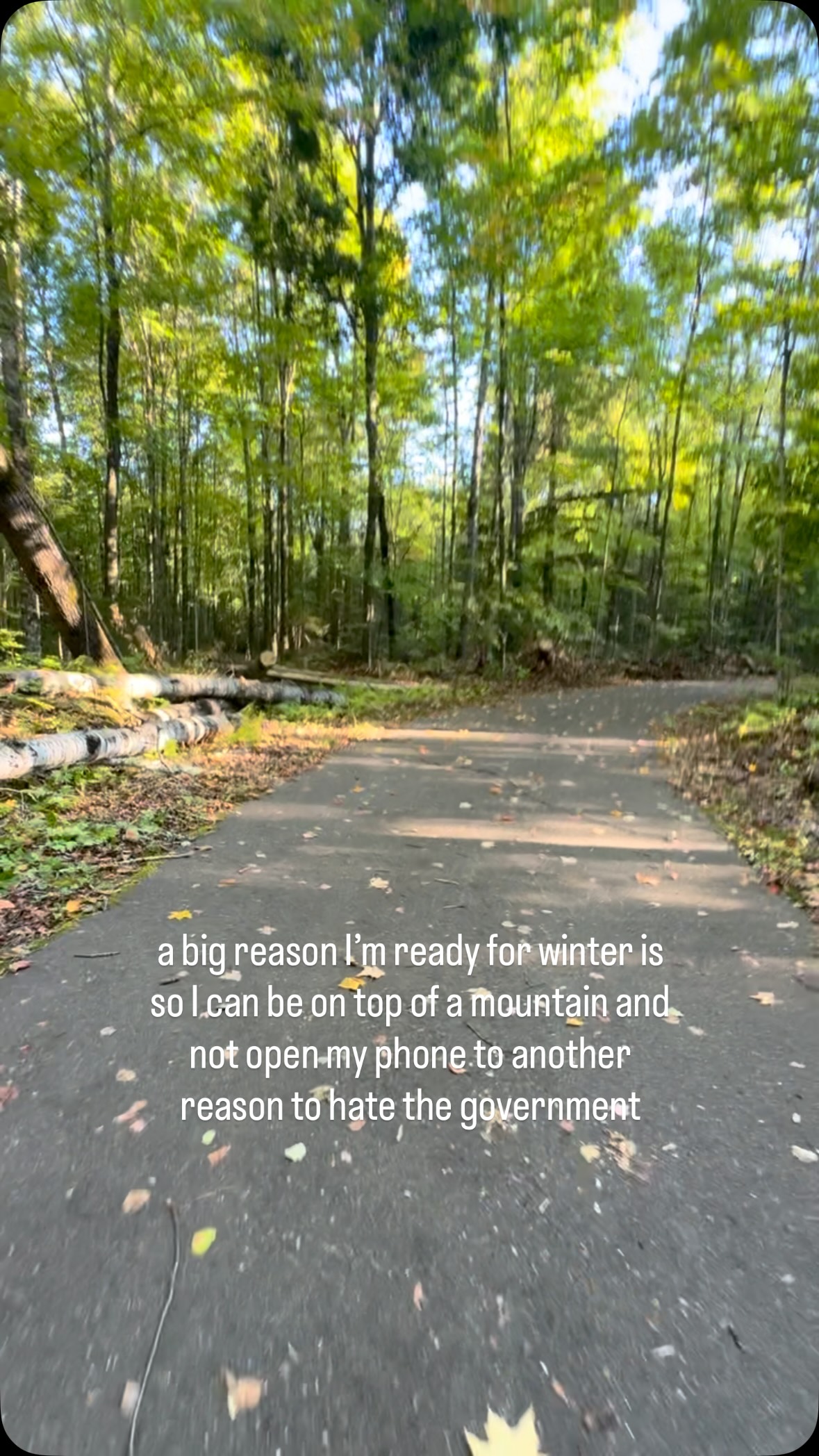 let it snow and let the 2 stroke smoke blow 

#isitwinteryet #letitsnow #mountainsarecalling #snowmobileseason #sledgirl