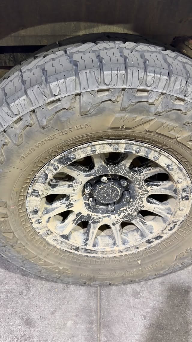 Little @falkentire wildpeak action on these @methodracewheels and @specialty_products_company upper control arms combined with @haloliftsusa lift kit 2.5” remote reservoirs, and rears are DC. 

Love this setup and got the @midlandusa to keep in touch and sure going to need to use the @thescrubba to get the mud off the clothes. 

#traillife #overland #f150 #mudonthetires
