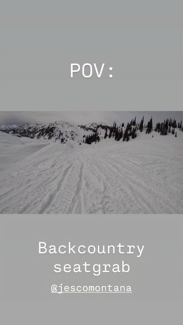 First person POV of backcountry snowmobile seat-grab

#ridecmp #snowmobile #winter #freestyle #backcountry