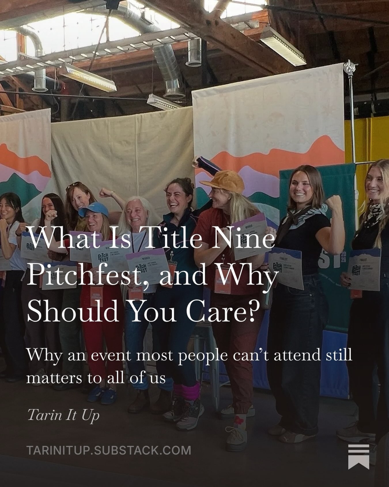 @substack ing on a Sunday 🙃

Less of a recap and more of a why @titlenine Pitchfest matters to YOU, my lovely audience 😇

More to come on this event! Like a podcast recap with a lovely podcast friend who was also in attendance 👀🎙️