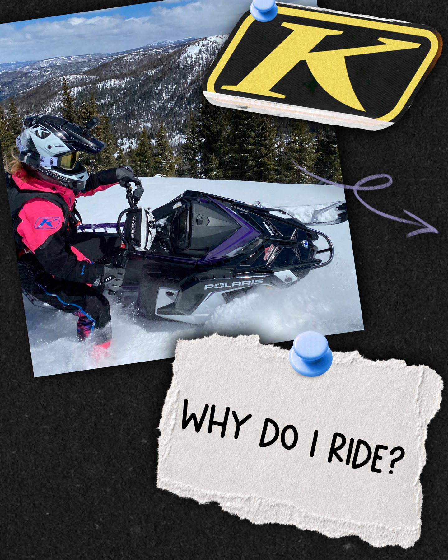 Heres why I snowmobile! Also.. don’t forget to check out KLIM’s new Fall ‘26 lineup! @klim #WhyIRide #snowmobile #snowmobileseason #winter #sledgirl