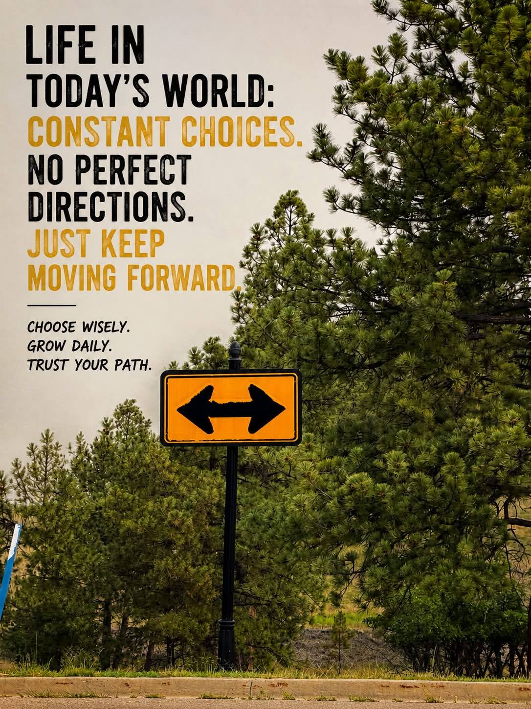 ⬅️ Or ➡️…

Does anyone else feel like this is what life looks like these days?

Every day seems to come with another decision…
Another opinion…
Another challenge…
Another crossroads.

The truth is, there isn’t always a “right” direction. Sometimes the best choice is simply the one that aligns with your values, helps you grow, and moves you forward.

Don’t let fear of making the wrong decision keep you standing still. Progress isn’t about having all the answers—it’s about having the courage to take the next step.

Today, choose kindness.
Choose grace.
Choose growth.
Choose to keep moving.

Because the only direction you can’t afford to go… is nowhere.

❤️ What choice has made the biggest positive impact on your life?

#LifeLessons #KeepMovingForward #ChooseGrowth #Perspective #Mindset #EverydayLife #Community #ColoradoLife #GrowthMindset #LifeJourney