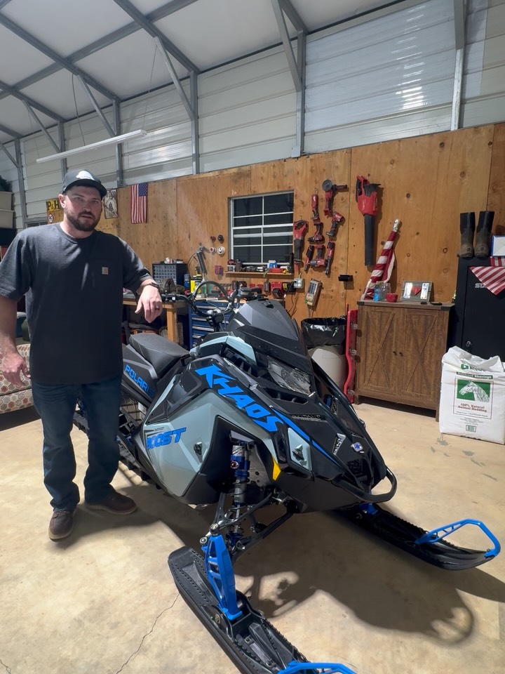 Part 1 of the 26’ Polaris Boost Light weight build. Start weight of the sled at 540 pounds 😬 @avid.products tail light tidy installed! This light came out looking sweet. Watch the whole video on my youtube @SledsnIron @polarissnow #polaris #build #SledsnIron