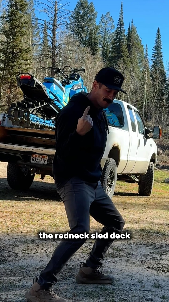 20-year-old truck. $100 homemade sled deck. Million-dollar weekends. 😂🤘

Whatever gets you to the parking lot is good enough. All that matters is the stoke you bring 🤝.

@twisted_fx_wraps @simmonsflexiskis @zbroz_racing @oxbowgear @cyclesnsleds @tempestoptics @sledsend