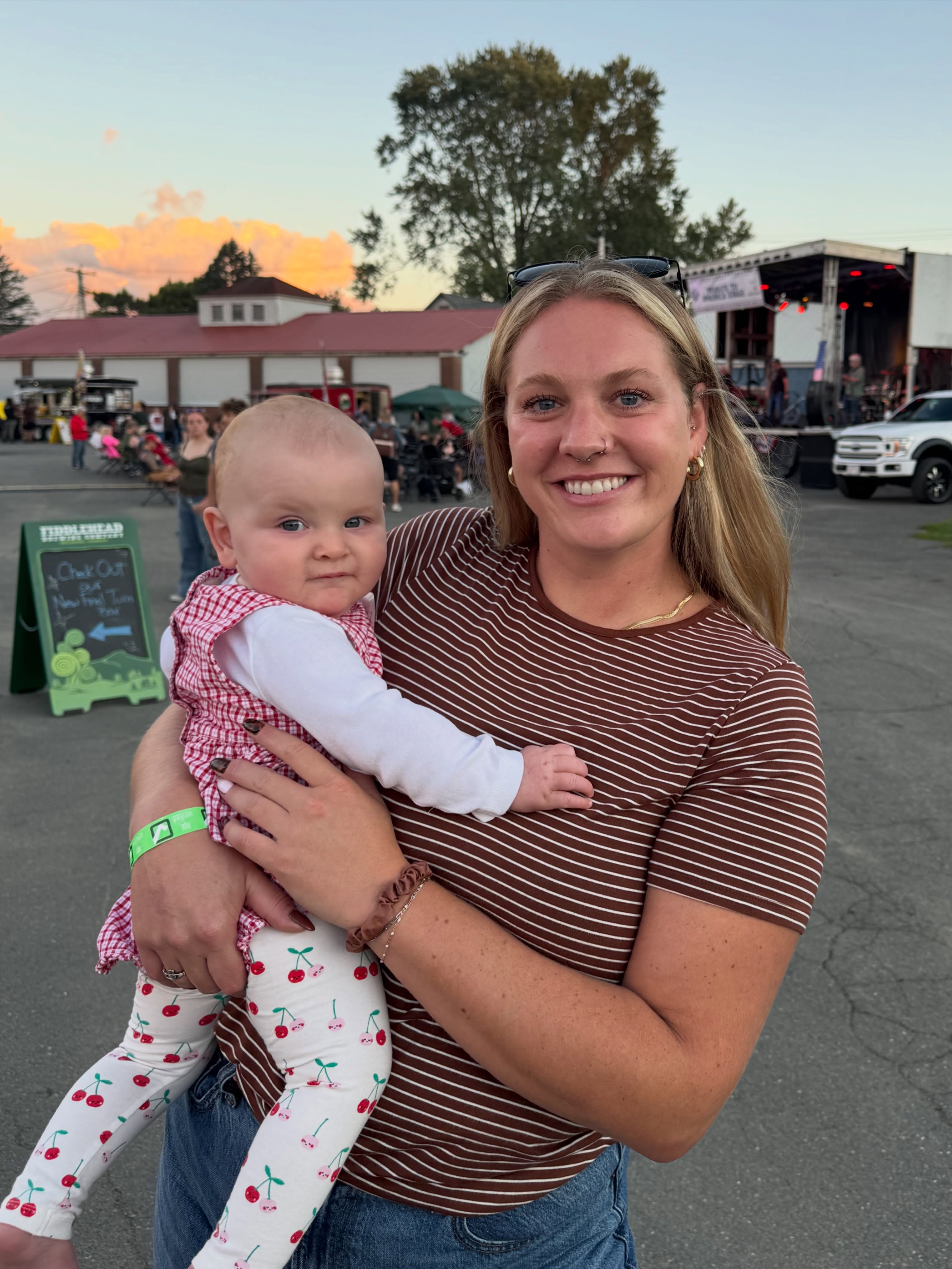 It’s not really about the fair—it’s about who you get to make the memories with. 🍒 🤍 🎡