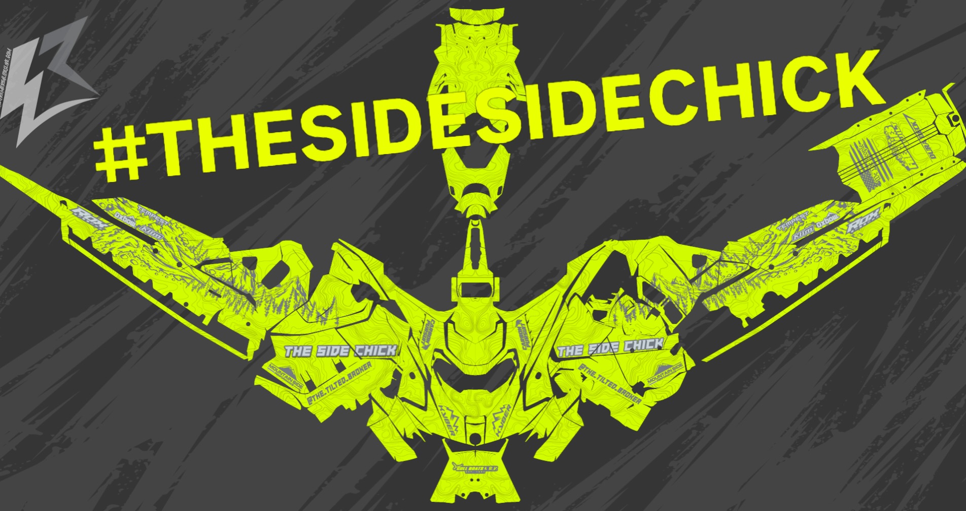 Time to reveal the wrap for the new 147 Freeride this year. All of you know #THEMISTRESS. Now it’s #THESIDECHICK. Looking forward to an excellent season this year. Big thanks to all the people and companies that make great products. @mountainsideperformance @kyber.one @gullboatsandrv @duradeck @freshies_built @carbonpursuit @kmod_suspensions @sledheadracing @klim @skidoo @backwoodsbmp @roxspeedfx @tempestoptics @oxbowgear @rockytalkies Extra shout out to @extremerealities for the one of a kind wrap design