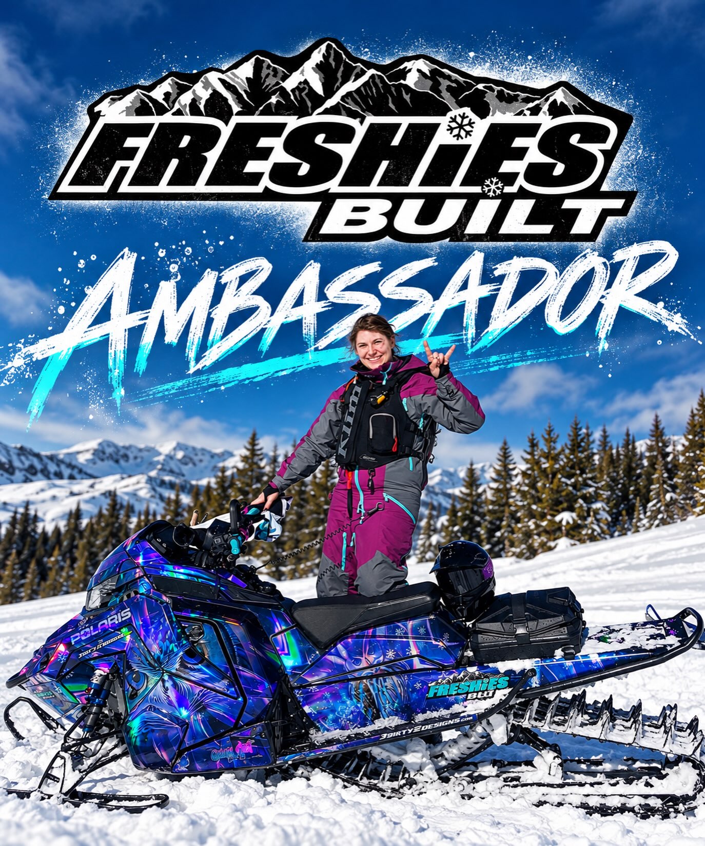 ❄️ ROUND TWO!! ❄️

So excited to share that I’ve been accepted back as a Freshies Built Ambassador for my SECOND year! 🤘🏼💜❄️

Huge thank you to the @freshies_built crew for having me back and giving me the opportunity to represent you for another snowmobile season. I’m seriously so excited for winter, deep snow, mountain days, and another season of doing what I absolutely love. 🏔️❄️

If you’re getting your sled ready for winter, make sure you go check out Freshies Built! They’ve got a huge selection of aftermarket parts and accessories for Polaris, Ski-Doo, Lynx, & Arctic Cat—and they also do sled builds, service, rentals, guiding and more.

Here’s to year TWO with Freshies Built and an awesome 2026–27 season! 🤘🏼❄️💜

Bring on the snow!! 🌨️

#FreshiesBuilt #FreshiesBuiltAmbassador #SnowmobileSeason #WomenWhoRide #BackcountrySnowmobiling
