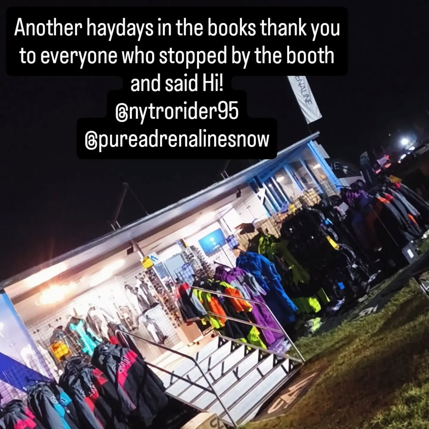 Thank you to all you amazing people who support us ! On top of that is was great to finally get to meet the rest of the team ! Here is to a kick ass winter ahead of us 🤘
