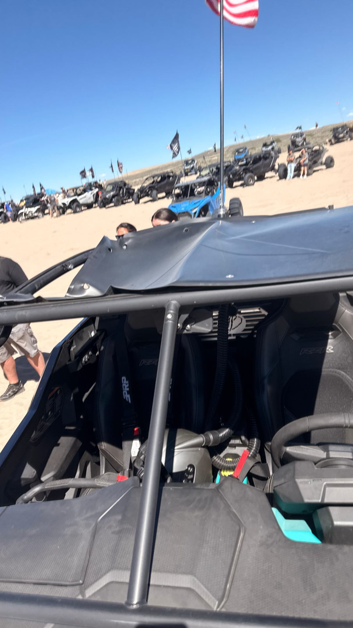 My friend Russ double endo’ed his Pro R. Thanks @voodoo.rr cages for keeping us safe out here while we get rowdy and have fun! PLEASE PLEASE PLEASE spend the money and get a cage at voodoorr.com link in my profile.