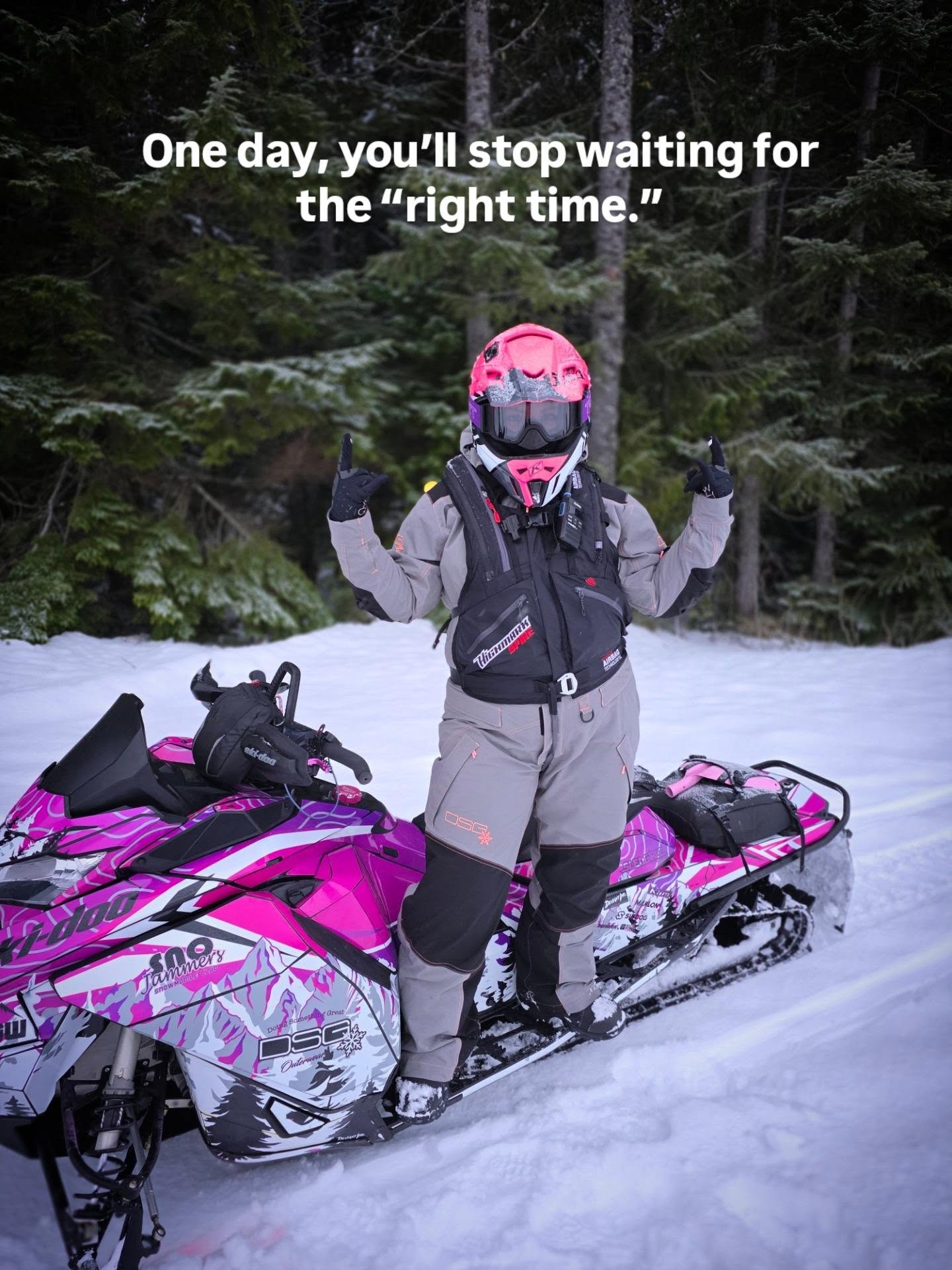 Some dreams are worth chasing. Some climbs are worth taking. And some moments make every mile worth it. 

Ready for another snowmobile season to begin!

From the mountains to the next adventure, @dsgsnow has me covered ❄️

#DSGSnow #SledLife #Snowmobile #DoingSomethingGreat #SledGirl