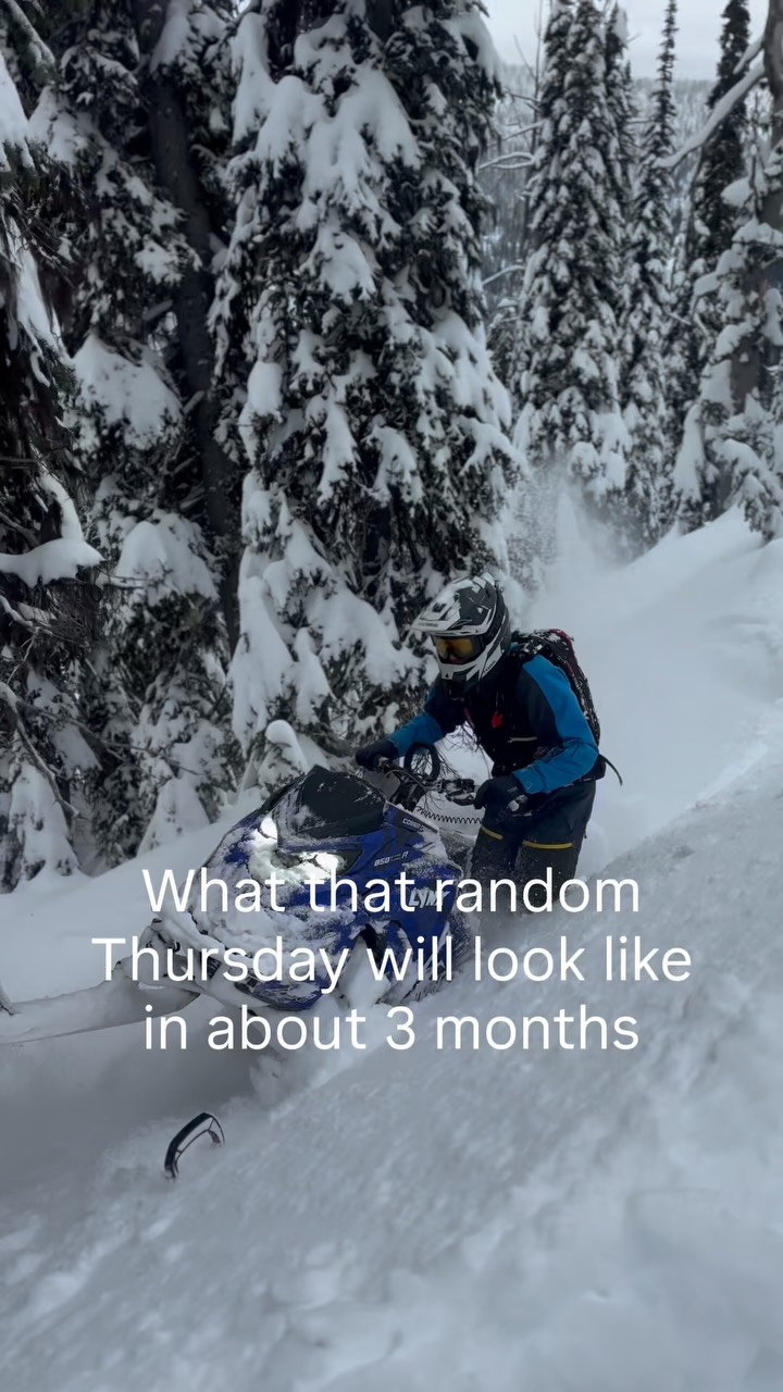 I can’t be the only one dreaming of cold mornings and soft snow❄️
📸 @chase_yach 
#snowmobile #winter #arcticfxgraphics #montana #flatheadvalleh