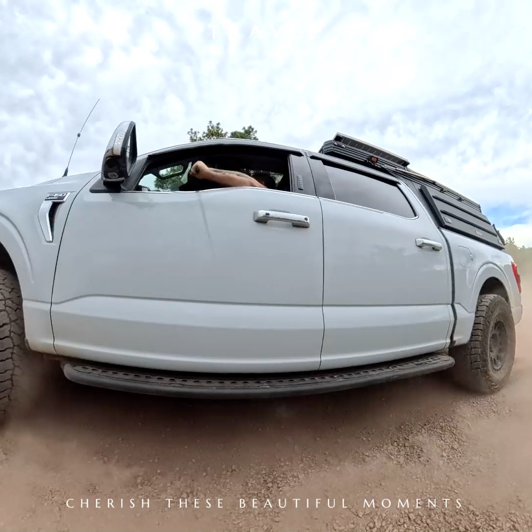 Sometimes just a random trip up to #flagstaff is all you need. We set out on a dirt road and made memories. Shout out to @haloliftsusa as the ride quality is amazing on this setup. The @falkentire did great on the heavy rain and flooding on the way home also. #overlanding #offroad #arizona #dirtroad #familytime