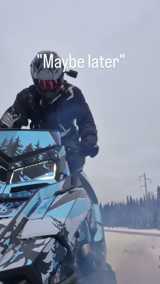 There is no later time is now 

#snowmobile #timeisnow #sledding #sledlife #sledhead