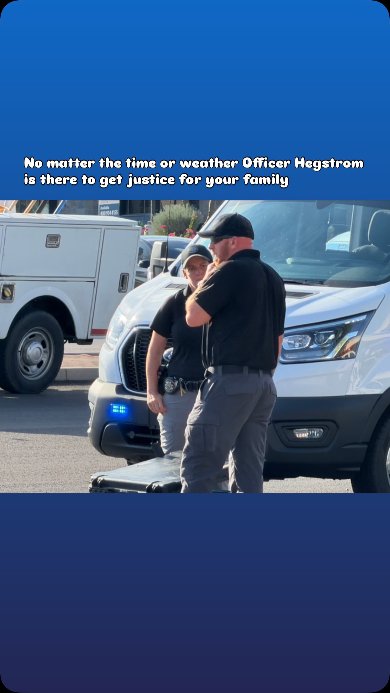 Officer Hegstrom working yet another accident on Watson road. @buckeyeazpd is keeping busy the last few days on this road. 

She always looks for the smallest of detail before the scene is lost to preserve even the slightest of evidence as that could be a key item later on. 

If you are in the wrong she will bring justice to you. If you are the victim she will fight for justice for you. 

From looking at a bolt on the ground to see if it’s connected down to the exact placement of tire marks. There is no rounding to the nearest 1/2” for her. She is down to as precise as the measuring device allows. 

#buckeyepolice #buckeyeaz #buckeye #accident #motorcycleaccident