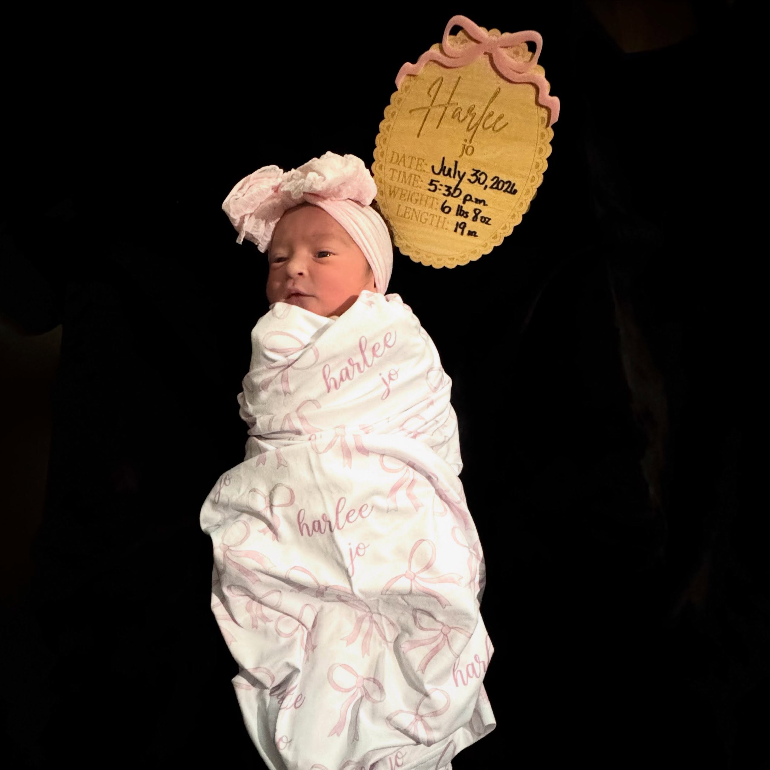July 30th we were blessed with our beautiful baby girl Harlee Jo Madrid.! Can’t explain the happiness this girl has brought to our life.!