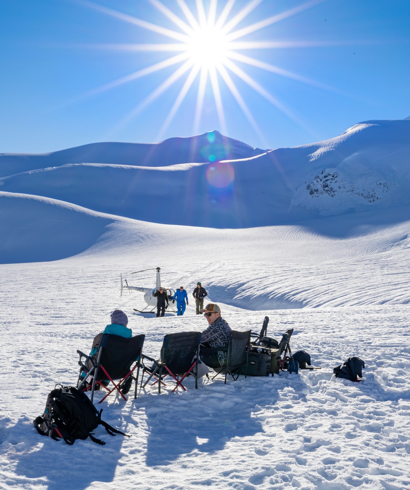 8 degrees on the ice cap. Spring time for days.