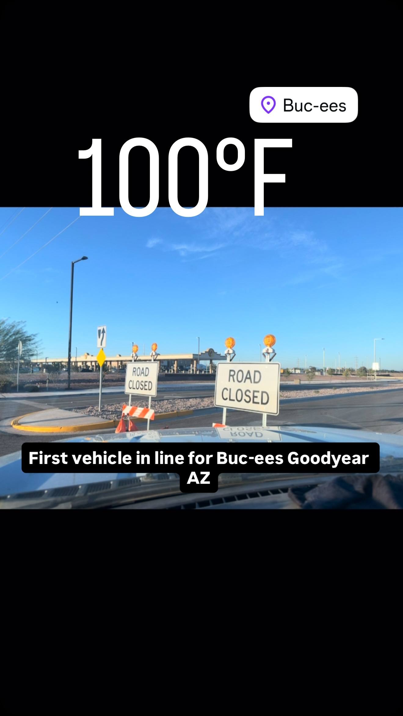 Well the @bucees grand opening was interesting. Went from first vehicle in the line to a little ways back from management giving conflicting info the entire night. 

@cityofgoodyear and @goodyearpolice did amazing even when they got falsely faulted for everything that didn’t go right. 

@haloliftsusa gave me a nice view point from my @bynd4x4 tactical camper. Shout out to @theivguyaz as it’s the only go to source for hydration after long events like this. 

@icecofreezer keeping the drinks cold and @midlandusa radio was picking up on all the radio chatter so I knew what the workers where saying and kept informed. Thank you @cavalier.lighting for the chase light and side lights to be seen while parked along the main road and when setup waiting. 

Now what #bucees opening should I hit next?
