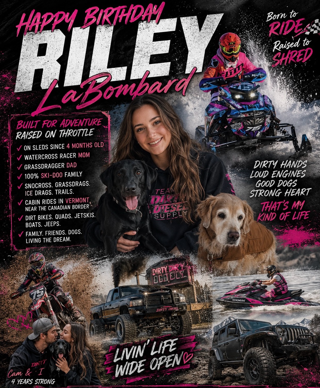 HAPPY BIRTHDAY RILEY! 

YOU LIVE LIFE IN THE FAST LANE AND NEVER LOOK BACK.
FROM SLEDDING AS A BABY TO CHASING EVERY ADVENTURE, YOU’RE BUILT DIFFERENT.
STRONG, PASSIONATE, AND ALWAYS DOWN FOR THE NEXT RIDE.
THANK YOU FOR BRINGING YOUR ENERGY, KIND HEART AND BADASS SPIRIT TO TNT LADY SHREDDERS. WE’RE SO LUCKY TO HAVE YOU ON OUR TEAM!
HERE’S TO MORE MUD, MORE BOOST, MORE DOGS, AND MANY MORE MEMORIES!
HAVE THE BEST DAY, YOU DESERVE IT!

#birthdaygirl  #tntambassador  #womenwhoride #befearless #tntladyshredders
