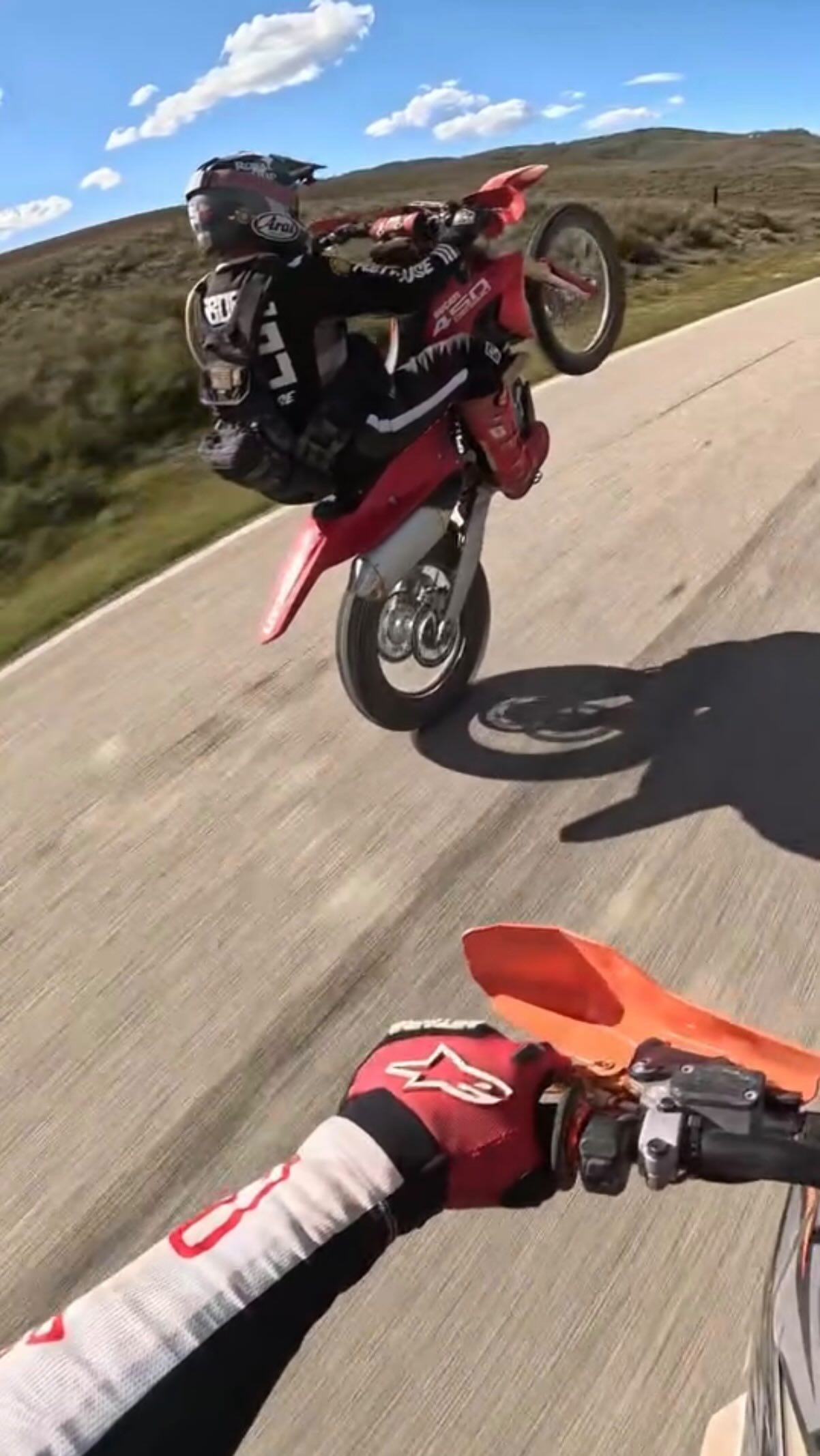 Nothing will make you feel more alive than hanging on to a 450. @ducatiusa @youngpowersportseuro #edx450 #ducati #desmo450edx