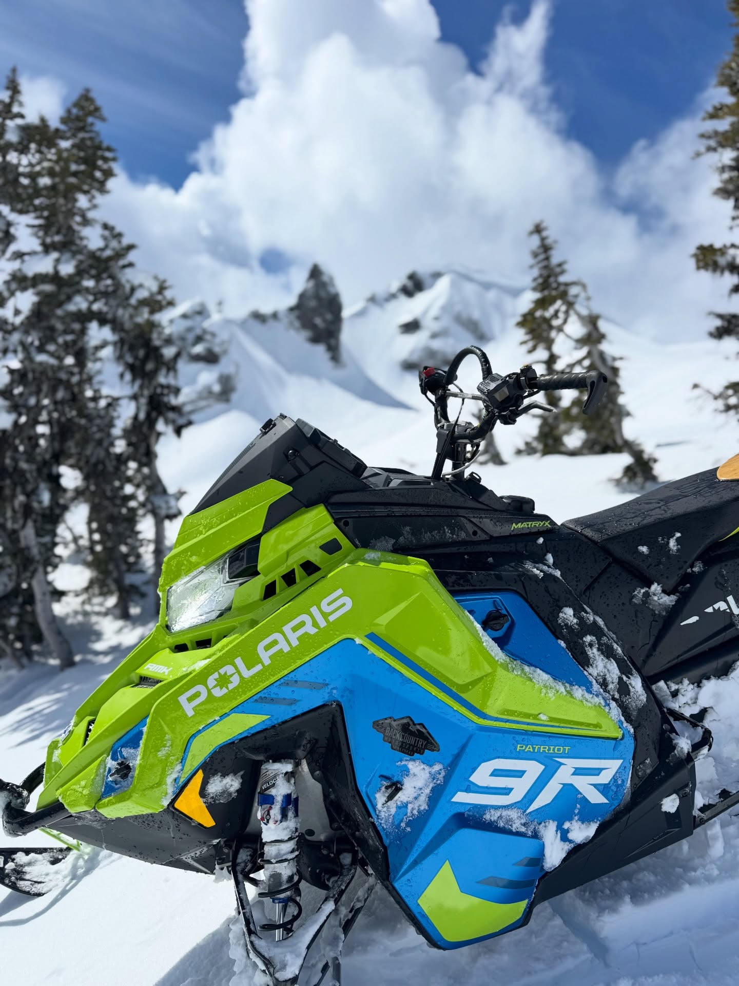 Even though it wasn’t a great winter for us, there’s still a lot of snow up there!